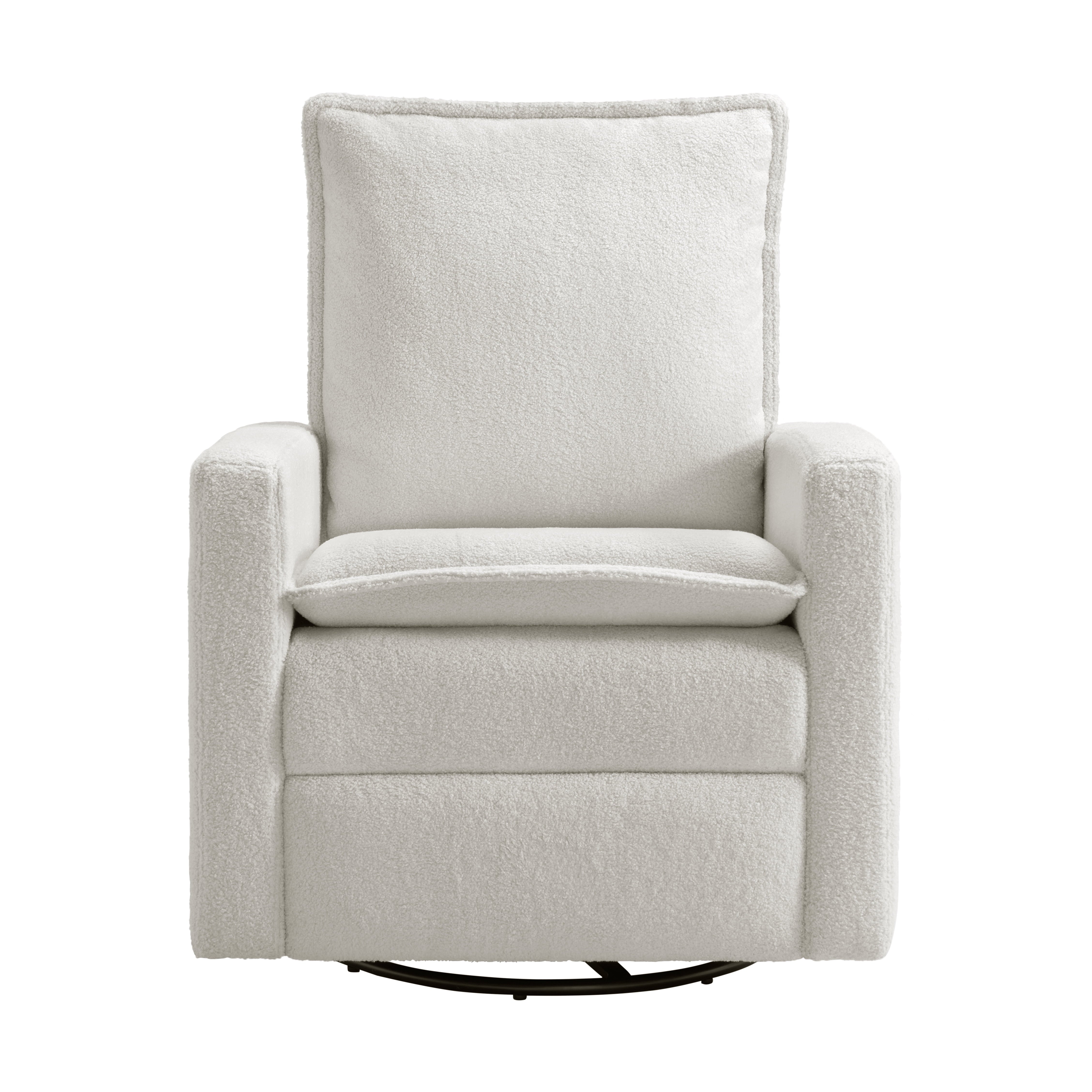 Coventry Glider Recliner Boucle White