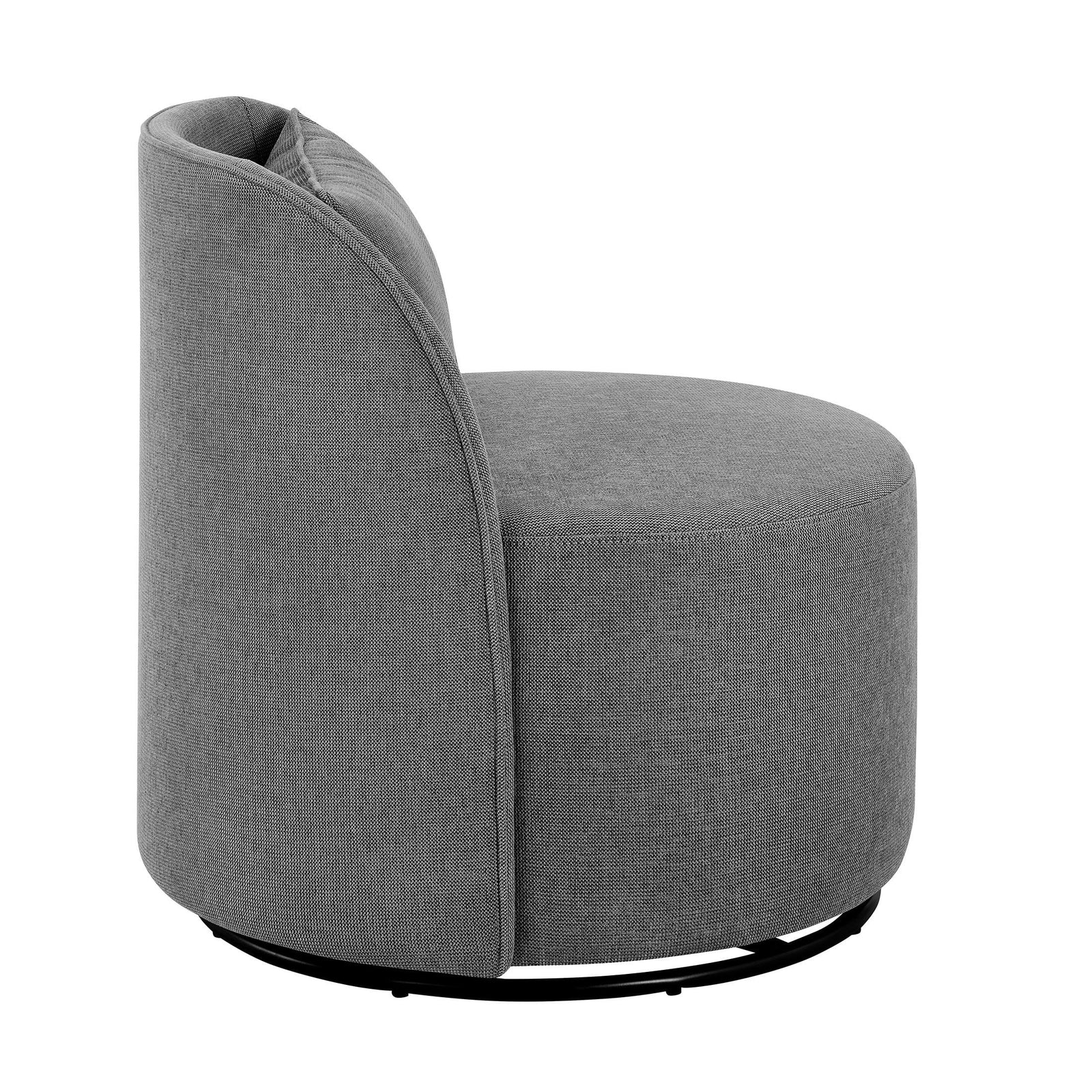 Juliet Modern Arch Swivel Chair, Gray