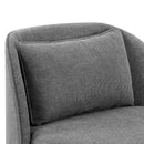 Juliet Modern Arch Swivel Chair, Gray