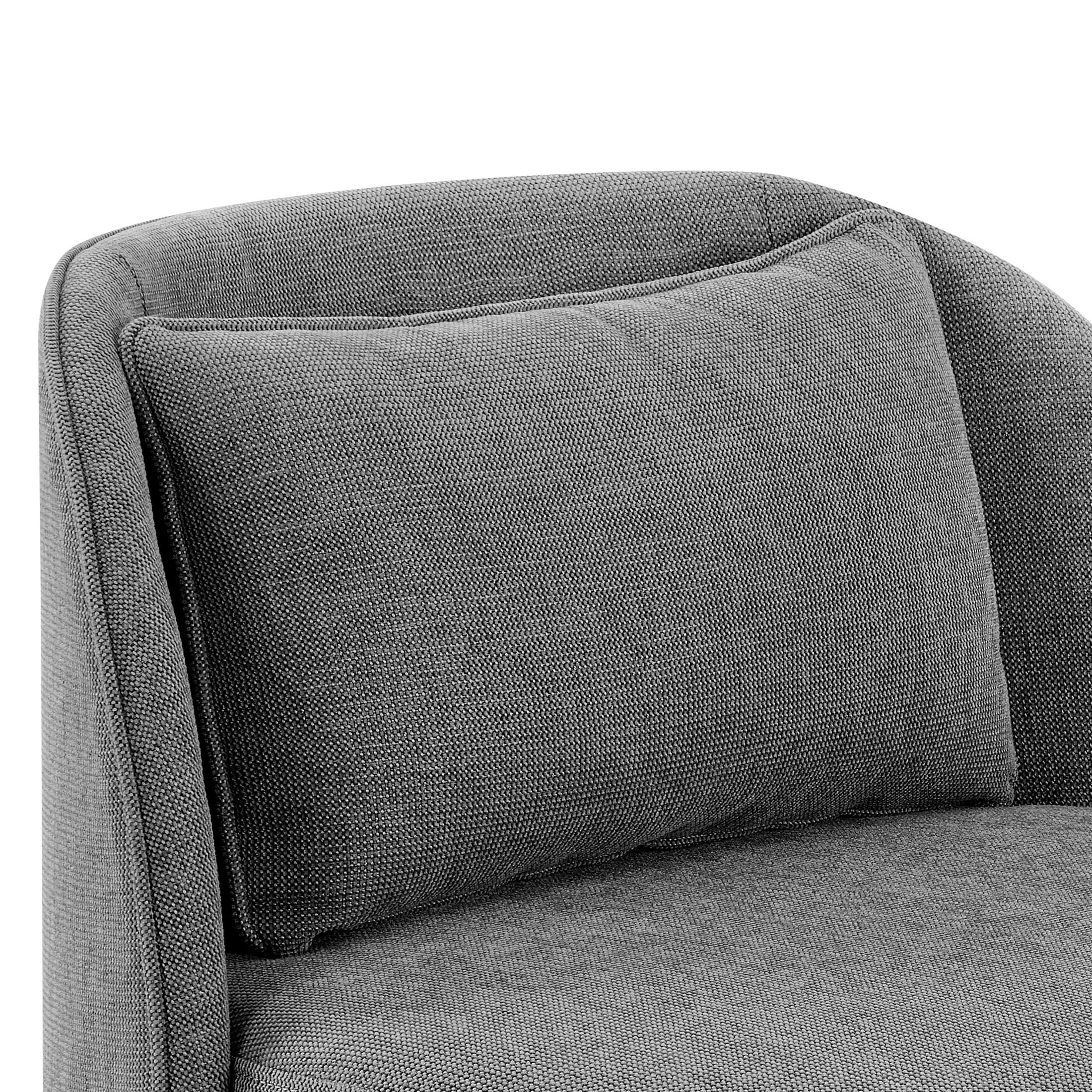 Juliet Modern Arch Swivel Chair, Gray