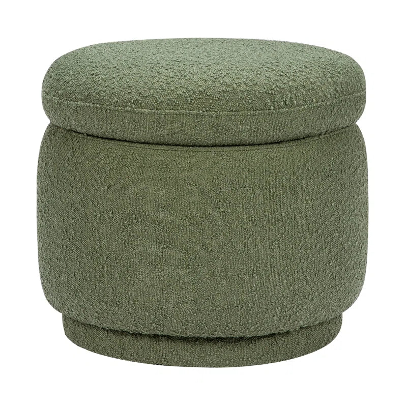 Enoki 21" Wide round Storage Ottoman with Storage