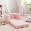 Convertible Kids Chair 2-In-1 Flip Open Kids Couch/Sleeper, Pink