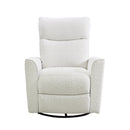 Soho Upholstered Swivel Glider- Boucle