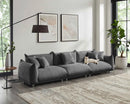 Amritha MINIMORE Modern Style 124.5" Modular Wit Arm Sofa