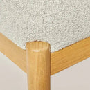 Boucle Upholstered Wood Ottoman - Oatmeal - Hearth & Hand with Magnolia