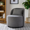 Juliet Modern Arch Swivel Chair, Gray