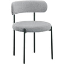 Beacon Grey Boucle Fabric Dining Chair