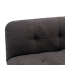 Camden Cozy Futon, Charcoal Boucle Fabric, 72"