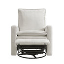 Coventry Glider Recliner Boucle White