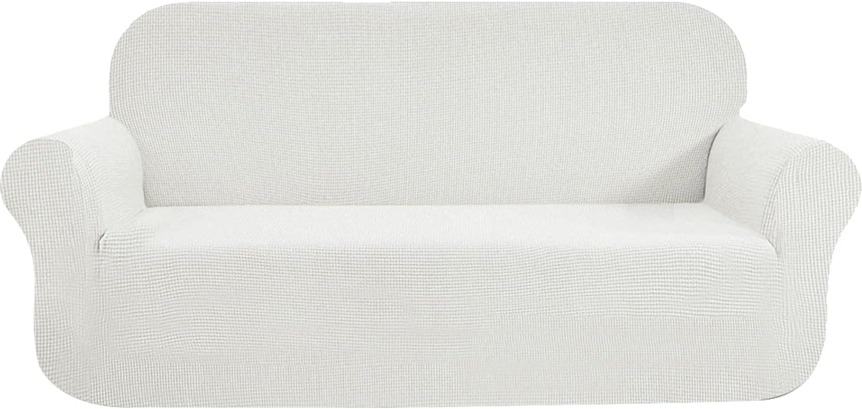 Stretch Sofa Cover Water-Repellent Couch Covers Dog Cat Pet Proof Couch Slipcovers Protectors (Sofa, White)