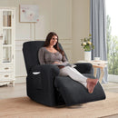 Stretch Recliner Chair Slipcovers for Armchair, 4-Pieces Reclining Sofa Cover Black