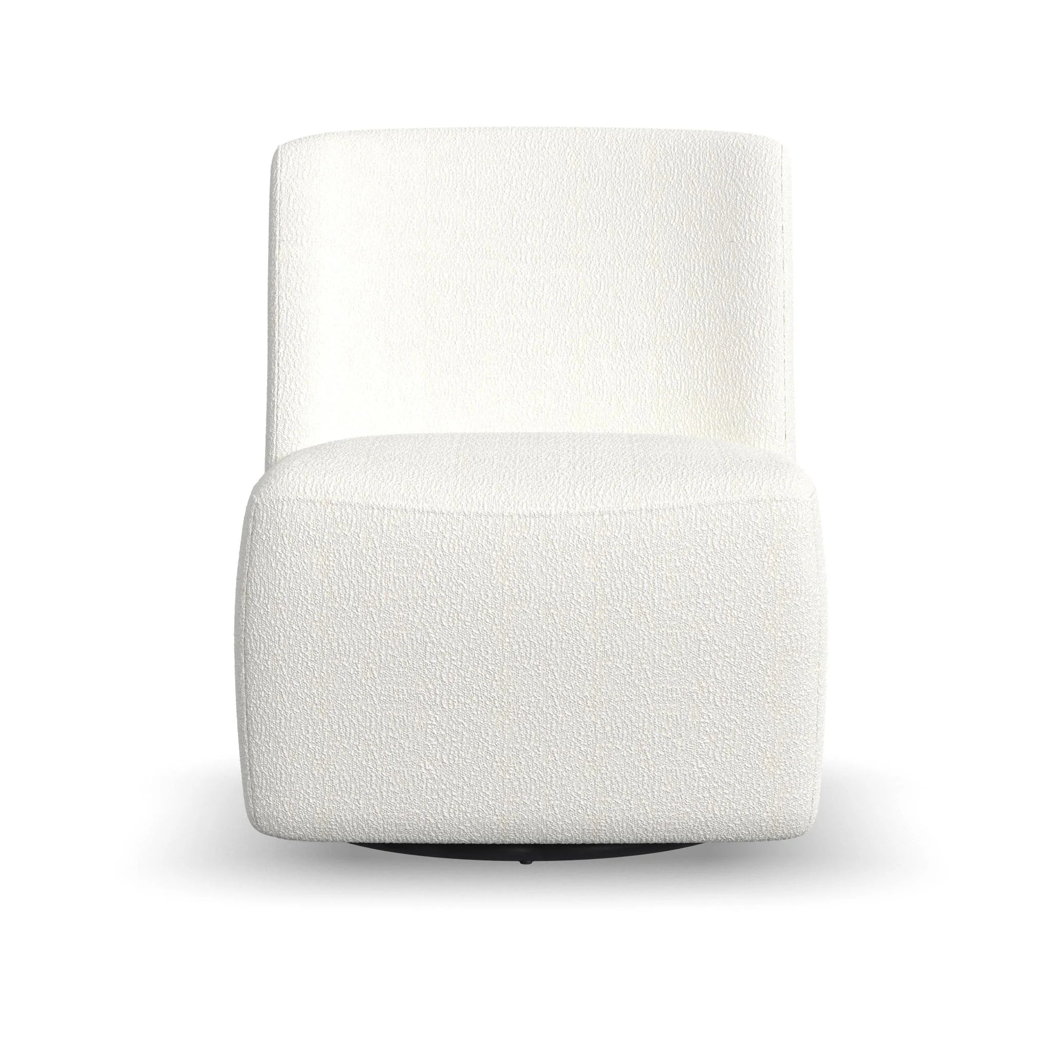 Nico White Swivel Chair