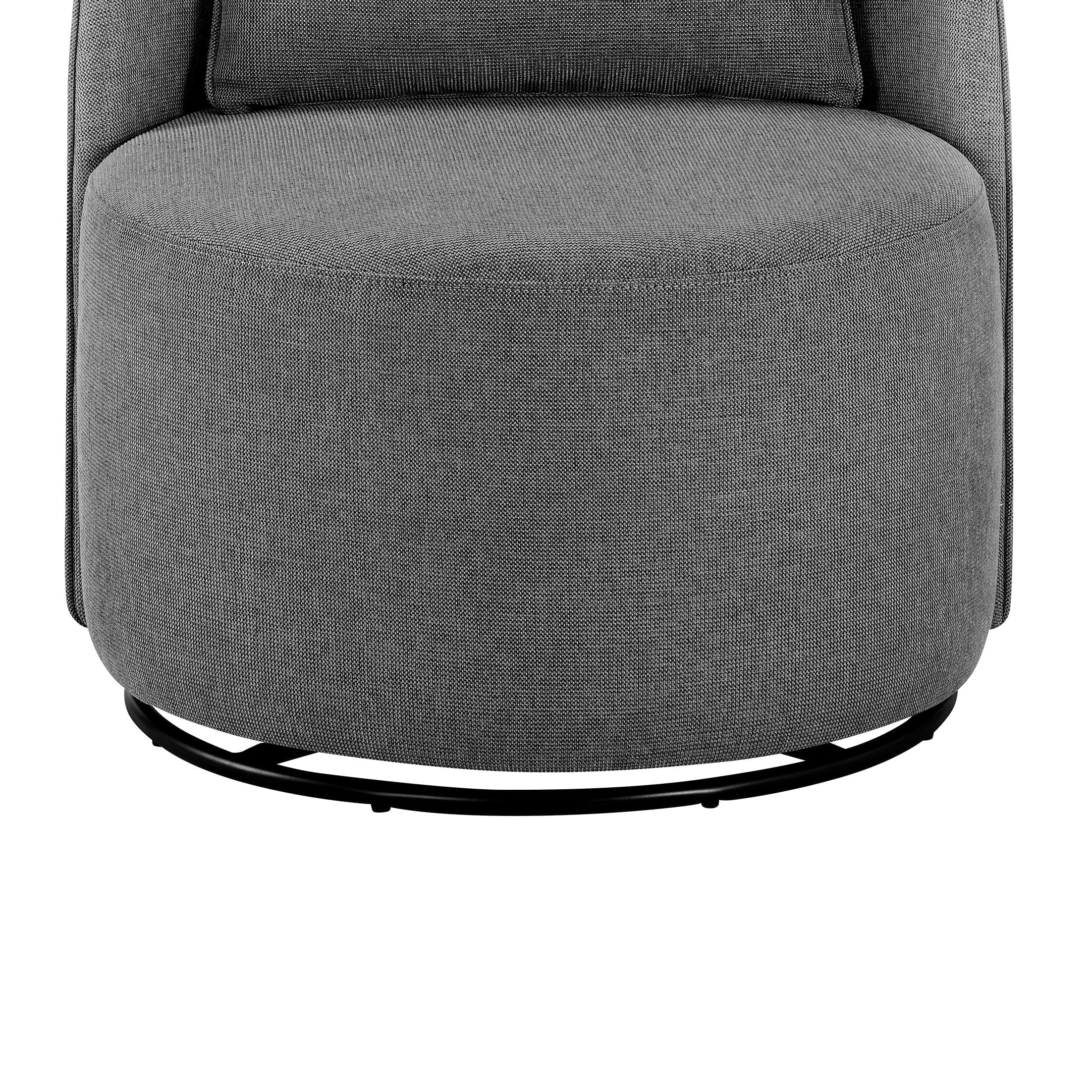 Juliet Modern Arch Swivel Chair, Gray