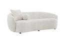 Heidemaria 89'' Boucle Upholstered Curved Sofa