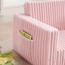 Convertible Kids Chair 2-In-1 Flip Open Kids Couch/Sleeper, Pink