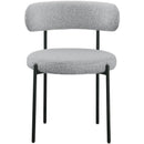 Beacon Grey Boucle Fabric Dining Chair