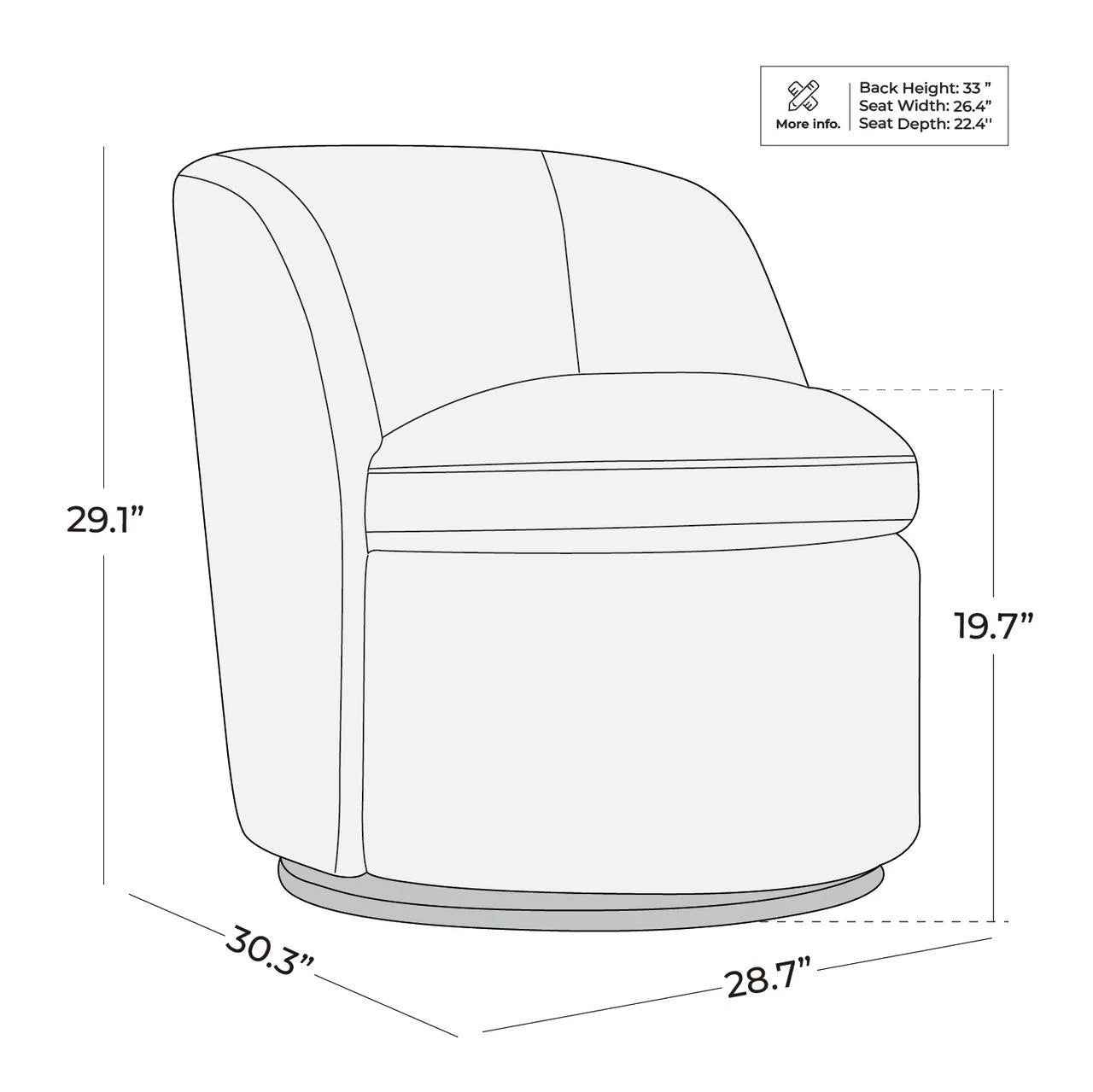 Swivel Accent Chair Armchair, round Barrel Chairs in Fabric for Living Room Bedroom, Boucle Accent Chair, White