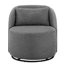 Juliet Modern Arch Swivel Chair, Gray