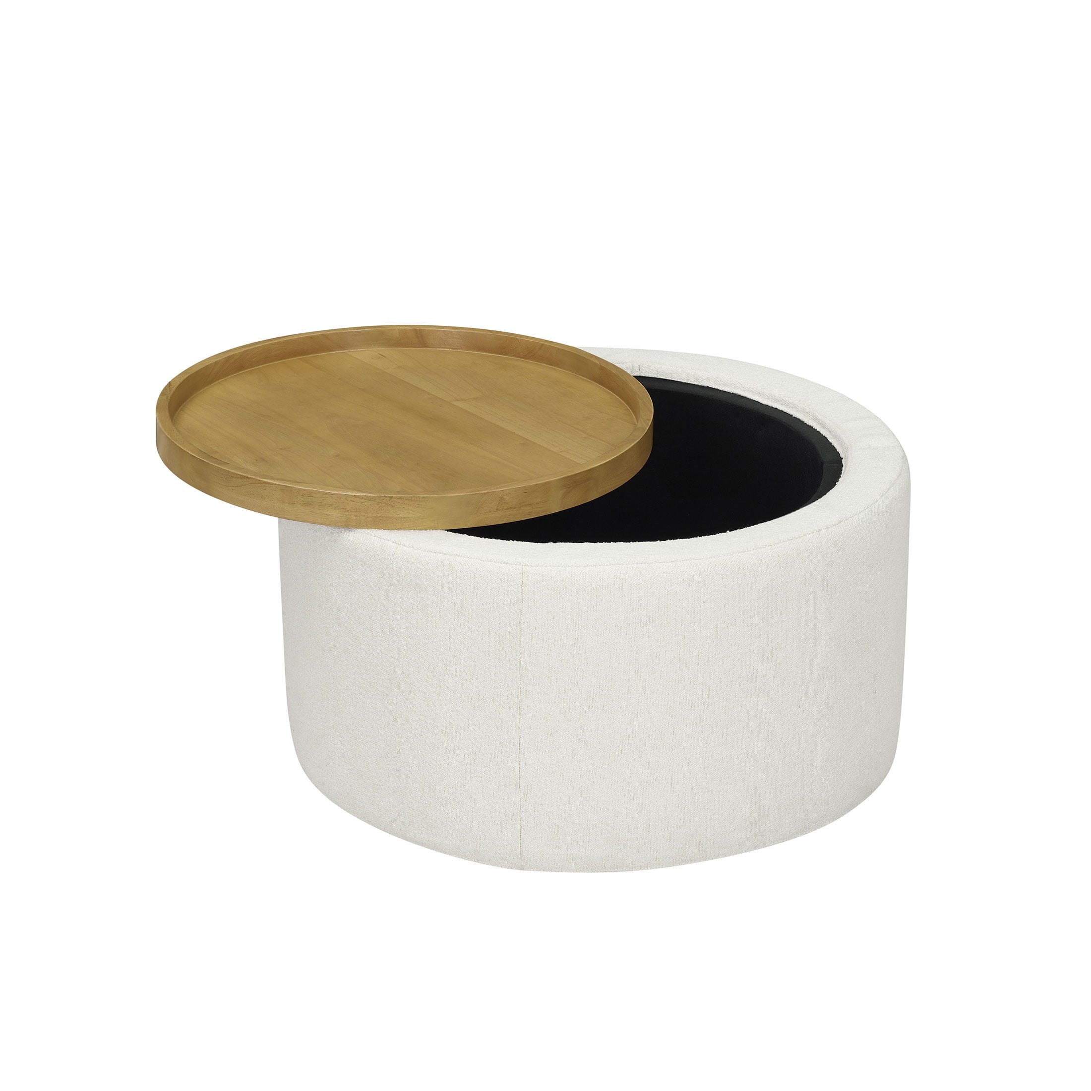 Drew Stowaway Coffee Table with Storage by Drew Barrymore, Cream