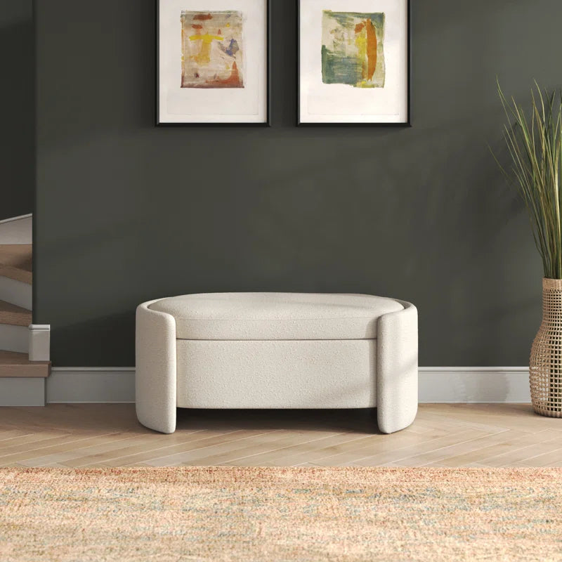 Terrence Boucle Upholstered Storage Bench