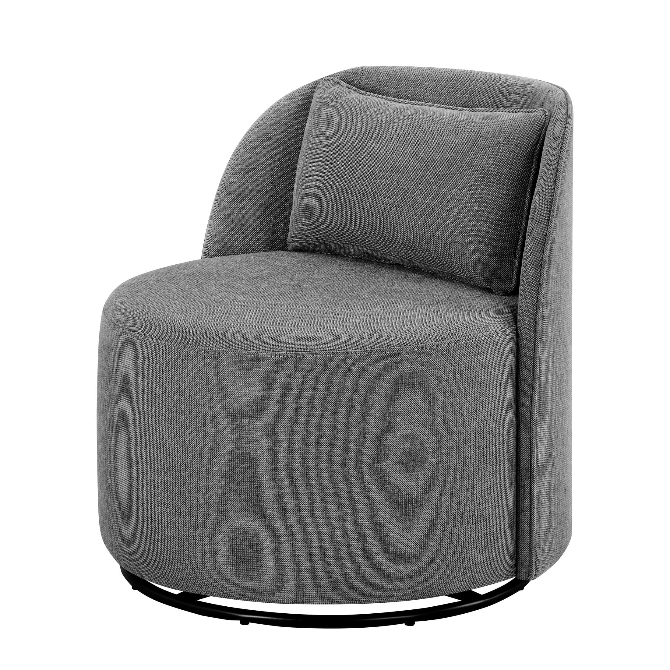 Juliet Modern Arch Swivel Chair, Gray