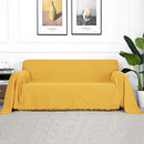 Sofa Covers, Couch Cover for 2 Cushion Couch, Geometrical Sectional Couch Covers for Dogs, Sofa Throws Sofa Slipcovers for Pets, & Kids (X-Large, 71" X 118", Yellow)