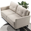 Ricardo Fabric Sofa Couch, Beige