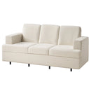 Sofa, Deep Seat Sofa,3 Seater Sofa for Living Room-Oversized Sofa, Off-White Chenille