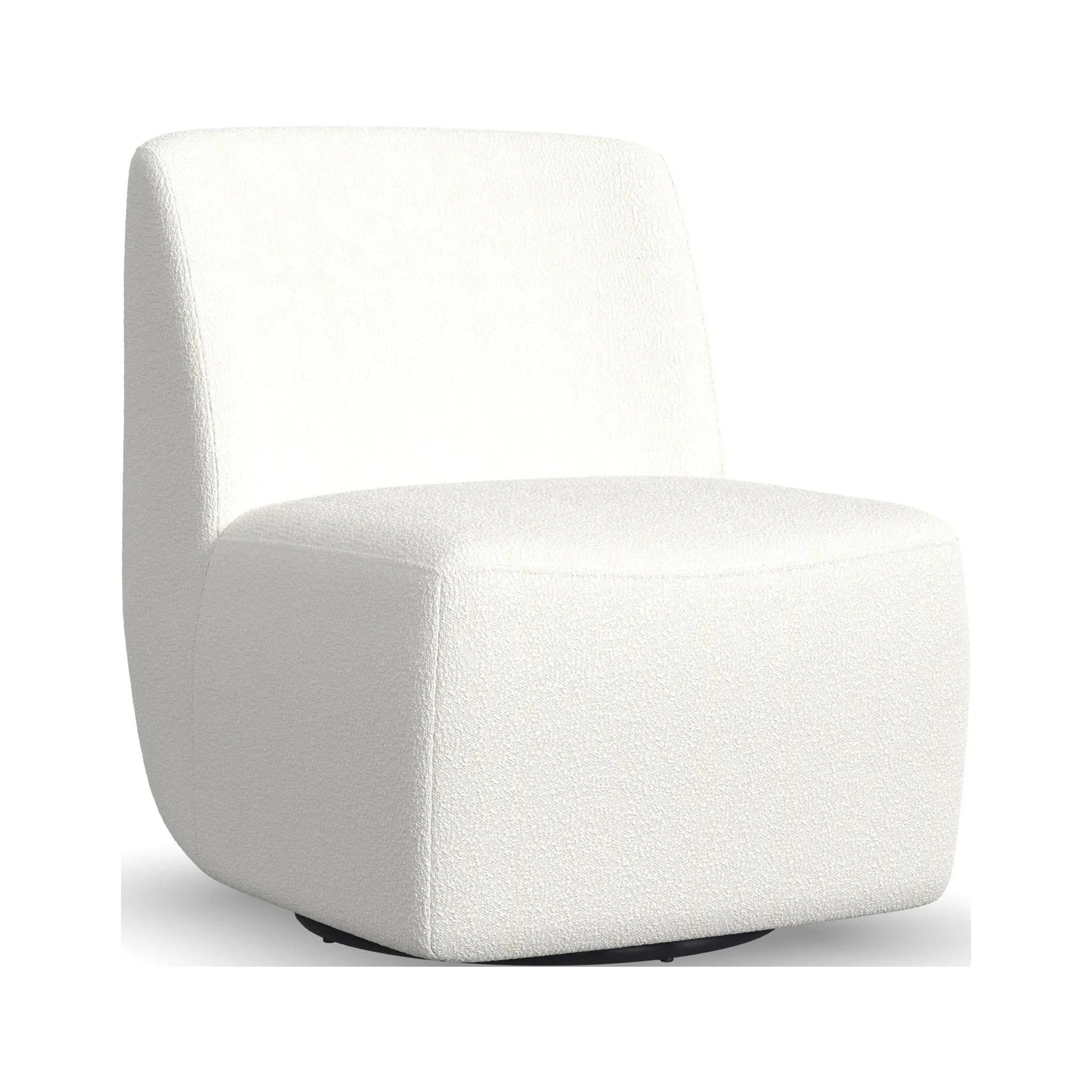 Nico White Swivel Chair