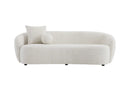 Heidemaria 89'' Boucle Upholstered Curved Sofa