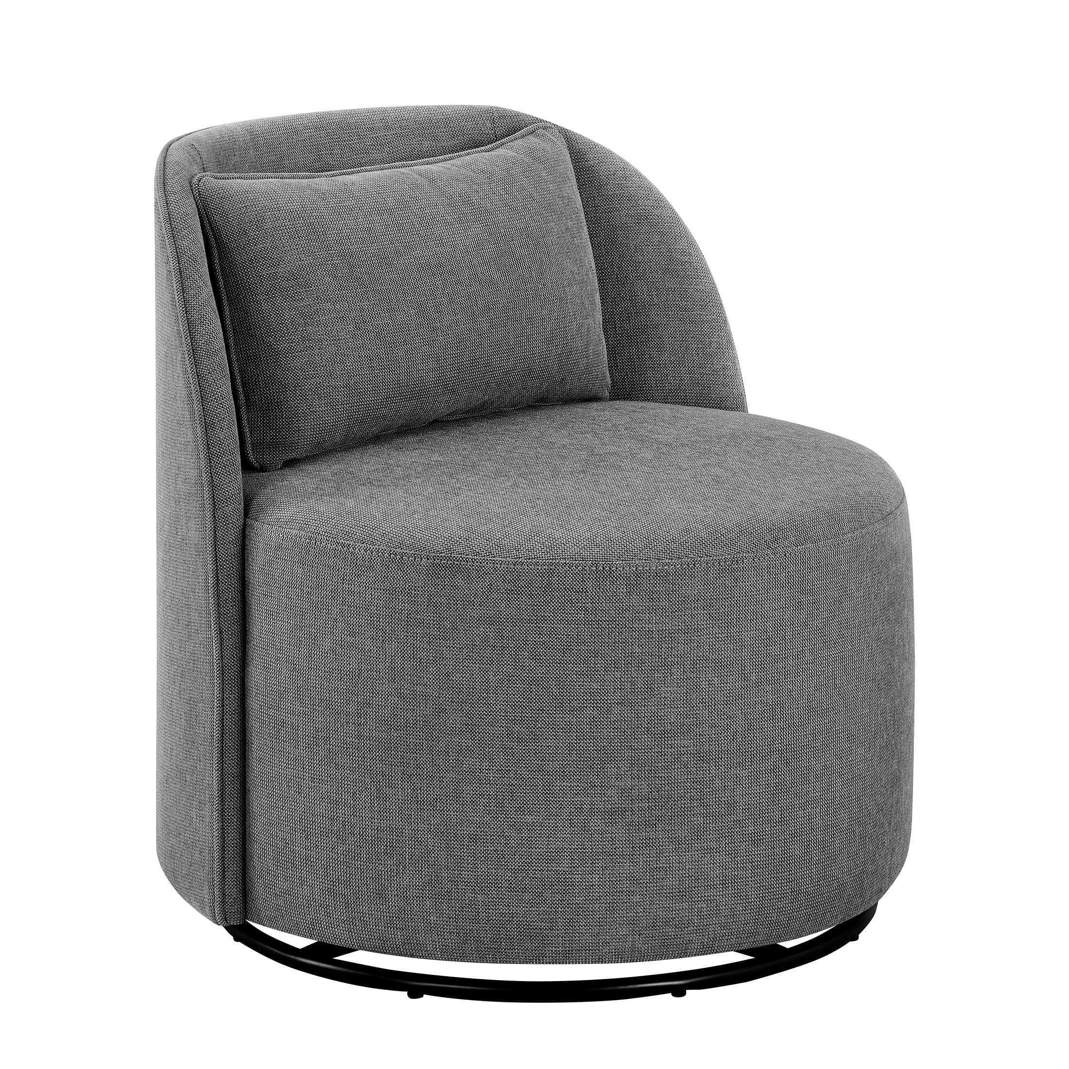 Juliet Modern Arch Swivel Chair, Gray